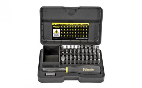 Wheeler Professional Gunsmithing Screwdriver Set, Black, 43 Piece 954621