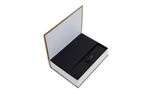 Bulldog Cases Diversion Pistol Vault Safe, 10.5"x7.75"x2.75", Foam Interior, Brown Finish, Book with Combination Lock BD1182