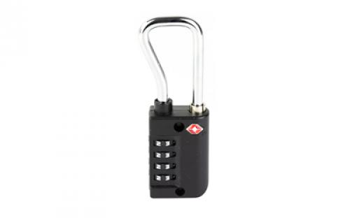 Firearm Safety Devices Corporation Resettable 4-Dial TSA Combination Lock w/Steel Sha, Black, Not a CA-DOJ Approved Firearms Safety Device TSA687RCB