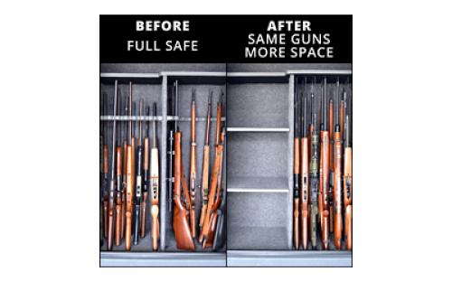 Gun Storage Solutions Rifle Rod 20 pack starter kit includes 20 rods and fabric size 15" x 30" RR20SK