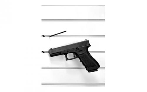 Gun Storage Solutions Slatwall Snipers, Vinyl Coated, Fits Guns As Small As .22 Caliber, 10-Pack, Attaches To Front Of Shelf, Black SNPR10RT