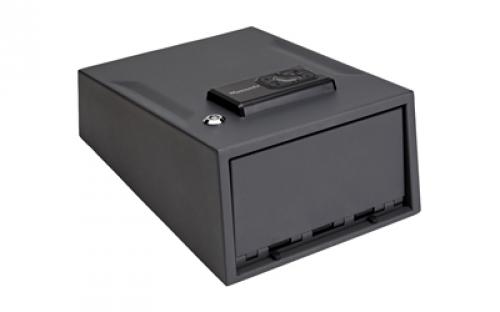 Hornady 1 Gun Keypad Vault, Programmable, Backup Barrel Key Lock, Removeable Shelf, Interior Light, Foam Interior, Requires Four AAA Batteries (Not Included),Black Finish 95433