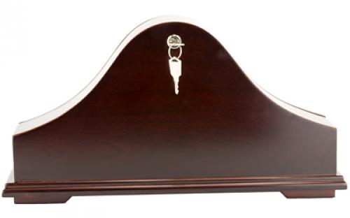PS Products PS Products, Concealment Mantle Clock, Fits Medium to Large Handguns, Mahogany Wood MGC