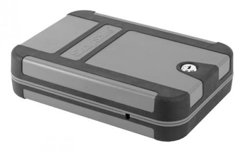 SnapSafe Treklite Lock Box, X-Large, 10 x 7 x 2, Black and Gray Finish, Key Lock, Cable Included 75212