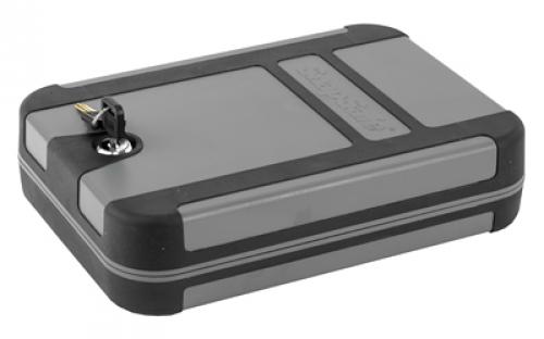 SnapSafe Treklite Lock Box, X-Large, 10" x 7" x 2", Black and Gray Finish, Key Lock, Cable Included 75212