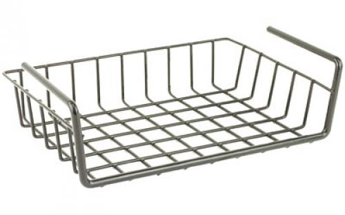 SnapSafe Hanging Shelf Basket, Holds 8.5 x 11 Documents, Black Finish, 12W x 2.5H x 9D 76012