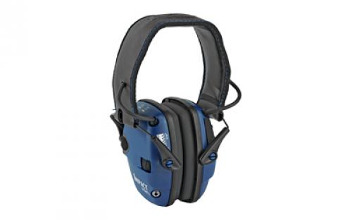 Howard Leight Impact Sport, Electronic Earmuff, Folding, Real Blue Finish R-02529