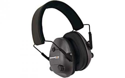 Champion Traps & Targets Earmuffs, Electronic, 25dB NRR, Plastic, Black 40974
