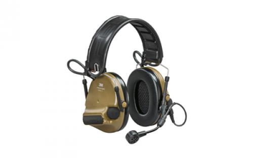 3M/Peltor ComTac VI, Electronic Earmuff, Omni-Directional Microphones, High Fidelity Speakers, New Digital Signal Processor that Improves the Overall Sound Quality of the Headset, Includes Boom Microphone, Not Compatible With Downlead, Coyote Brown MT20H682FB-09N CY