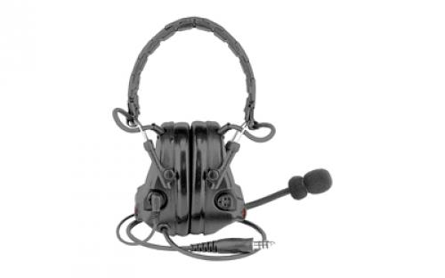 3M/Peltor ComTac V, Electronic Earmuff, Headband, Foldable, Single Lead, Standard Dynamic Mic, NATO Wiring, Black Color MT20H682FB-47 SV