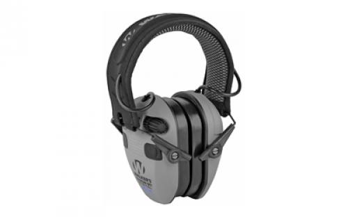 Walker's Razor, Electronic Earmuff, Cooling Pads & Moisture Wicking Headband, Gray GWP-XDRSEM-BT-GY