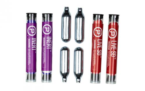 PepperBall TCP/MOBILE, Refill Kit, (2) 6 Count Inert Projectiles, (2) 6 Count Live SD Projectiles, (4) 8g Co2 Cartridges 970-01-0215