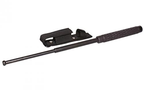 PS Products Expandable Baton, 21 Length, Rubber Handle, Black NS-21R