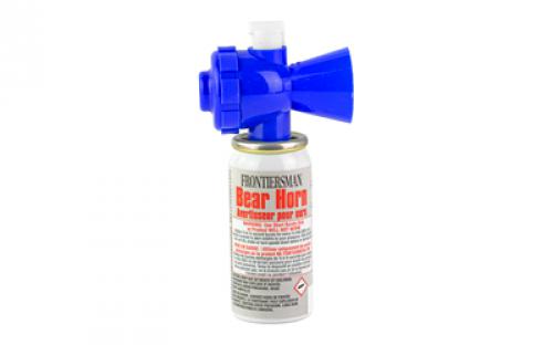Sabre Alarm, Frontiersman Bear Horn w/ On/Off Locking Top to Prevent Accidental Deployment, Blue F-LH-01