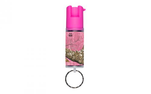 Sabre Spray, .54oz, Red Pepper, CS Tear Gas & UV Dye, Pink Camo, Aerosol Can, Matte KR-14-PKCAM-02