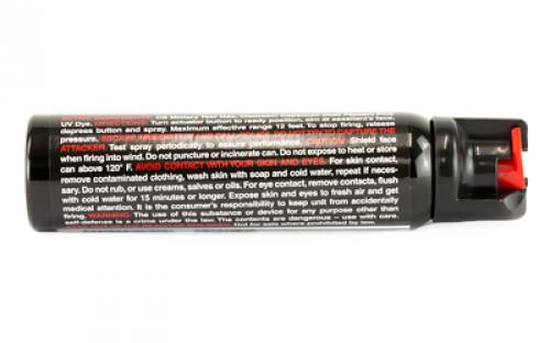 Sabre Pepper Spray, Lock Top, 4.3oz, Red Pepper, CS Tear Gas & UV Dye M-120L