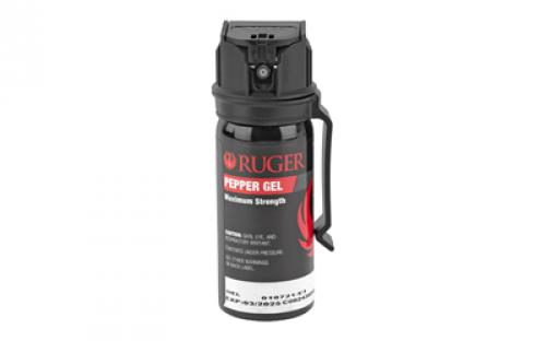 Sabre Ruger, Pepper Spray, Tactical Size with Flip Top & Belt Clip, Black RU-M60FT-G