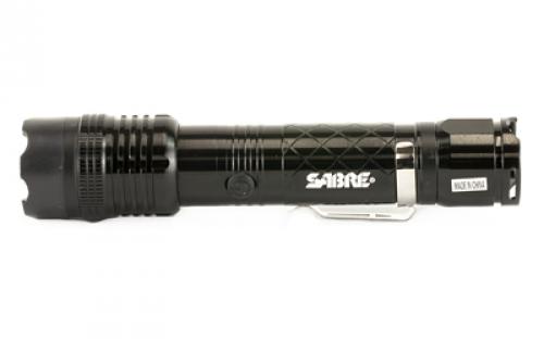 Sabre 1 Million Volt Stun Gun with Flashlight, Black Finish S-1000SF