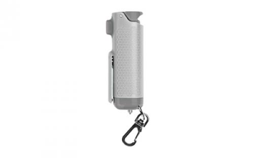 Sabre Safe Escape 3-In-1 Automotive Tool, Pepper Gel, Hard Case, .54oz, Light Gray, Includes Key Clip, Seatbelt Cutter and Glass Breaker SE-LG-01