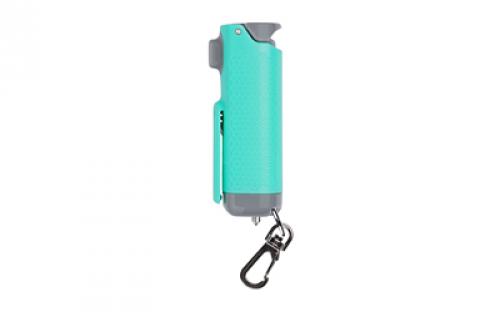 Sabre Safe Escape 3-In-1 Automotive Tool, Pepper Gel, Hard Case, .54oz, Light Gray, Includes Key Clip, Seatbelt Cutter and Glass Breaker SE-MT-01
