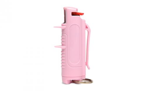 Tornado Personal Defense Tornado Pepper Spray, Armor Case, 11g, Belt Clip, Pink RPC093P