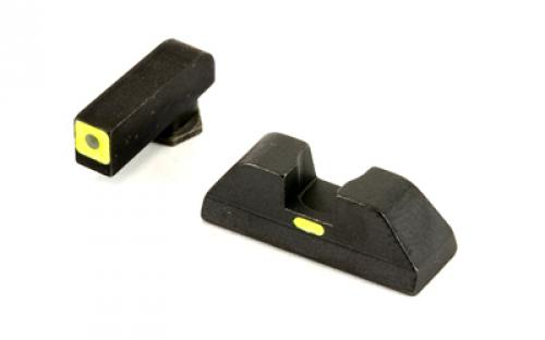 AmeriGlo CAP Sights GLOCK 43 Green Front Black Rear Steel GL-605