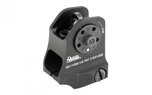 Daniel Defense Sight, A.15 Fixed Rear Sight, Fits Picatinny, Black Finish 19-064-11002