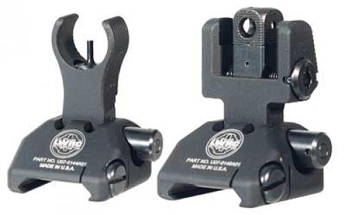 LWRC Skirmish Sights, Front and Rear Sights, Picatinny, Black Finish 200-0065A01