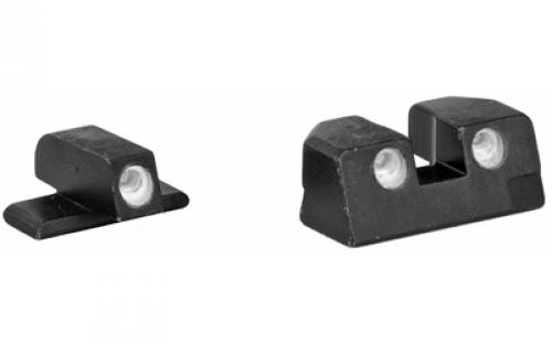 Meprolight Tru-Dot, Tritium Sight Set, Green Front/Orange Rear, Fits Sig Sauer 9MM/357SIG P Series Except P365XL 0101103301