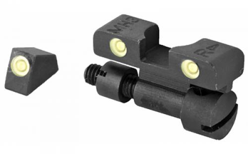 Meprolight Tru-Dot, Sight, Fits S&W K, L, N Frame, Green/Green, Adjustable 0227703101