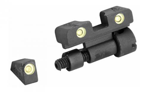 Meprolight Tru-Dot, Sight, Fits S&W K, L, N Frame, Green/Green, Adjustable 0227703101