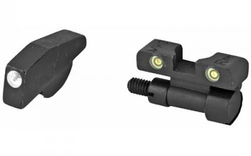 Meprolight Tru-Dot, Sight, Fits S&W K, L, N Frame, Green/Green, Adjustable 0227713101