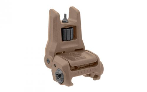 Magpul Industries MBUS 3 Back-Up Front Sight, Tool-Less Elevation Adjustment Similar to MBUS Pro, Ambidextrous Push-Button Deployment, Fits Picatinny Rails, Flip Up, Flat Dark Earth MAG1166-FDE