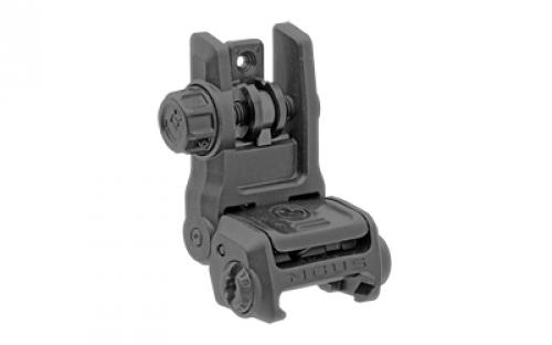 Magpul Industries MBUS 3 Back-Up Rear Sight, Rapid-Select Rear Aperture System, Ambidextrous Push-Button Deployment, Fits Picatinny Rails, Black MAG1167-BLK