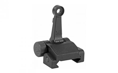 Midwest Industries Combat Rifle Rear Sight, Low Profile Flip Sight, Mil-Spec Sight Height, Ordnance Grade Steel and 6061 Aluminum, Black Finish MI-CRS-R