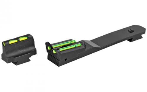 Hi-Viz LiteWave Front and Rear Sight Combo for Henry .357 Mag and 30/30 Win. rifles. Fits H006M, H006MD3, H006MML, H006MR, H006MS, H006MSD, H009B, H009BWL, H010B, H010BWL, H012, H012MR41, H012R models. All sights are fully adjustable for windage and elevation. Front LiteWave sight includes Green, Red and White replaceable LitePipes. Rear sight features two Green, non-replaceable L