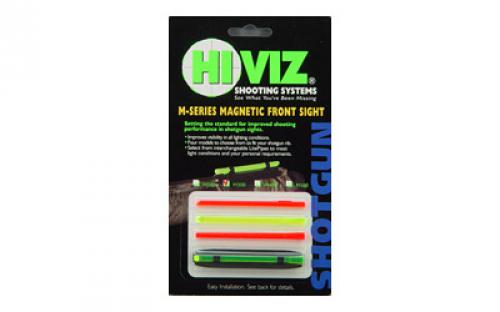 Hi-Viz Magnetic Sight, Fits Narrow Shotgun Rib .219-.312, 4 Color M300
