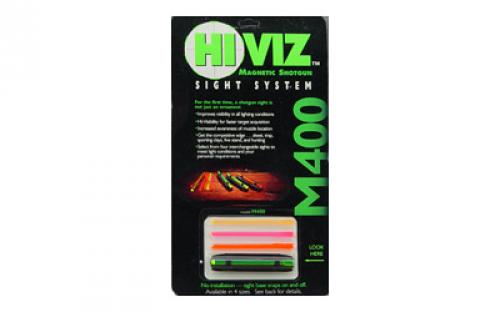 Hi-Viz Magnetic Sight, Fits Wide Shotgun Rib .312-.437, 4 Color M400