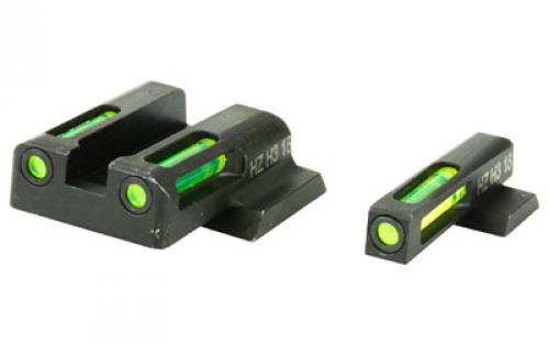 Hi-Viz LiteWave H3 Tritium/Litepipe Night Sights, Fits S&W Shield, Front Green and Rear MPSN321