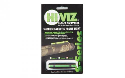 Hi-Viz Magnetic Front Sight, Wide, Fits Shotgun Rib .328-.437, Green S400-G