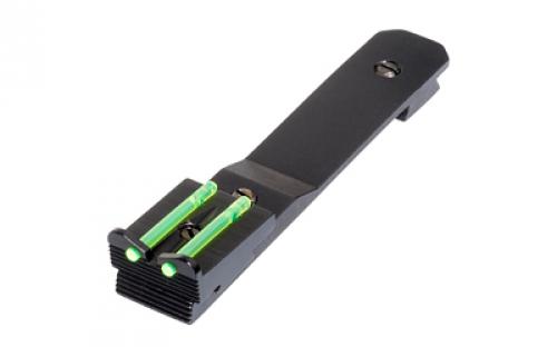 Hi-Viz Green 3/8 Dovetail Rear Sight for rifles. Fully Adjustable. Fits rifles and muzzleloaders with 3/8 dovetail rear sights. UNI2006