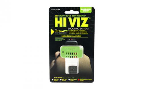 Hi-Viz Litewave Sight, Fits XD, XD-M Pistols except XD 5.25, Rear only, Includes Litepipes and Key XDLW11