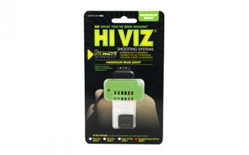 Hi-Viz Litewave Sight, Fits XD, XD-M Pistols except XD 5.25, Rear only, Includes Litepipes and Key XDLW11