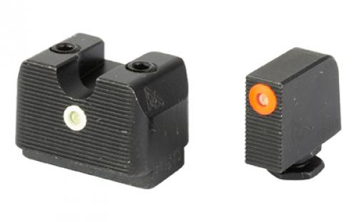 Rival Arms Tritium Night Sight, Fits Glock 17/19 MOS, Orange Front, Black Rear RA-RA4A231G