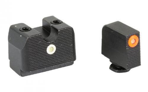 Rival Arms Tritium Night Sight, Fits Glock 17/19 MOS, Orange Front, Black Rear RA-RA4A231G