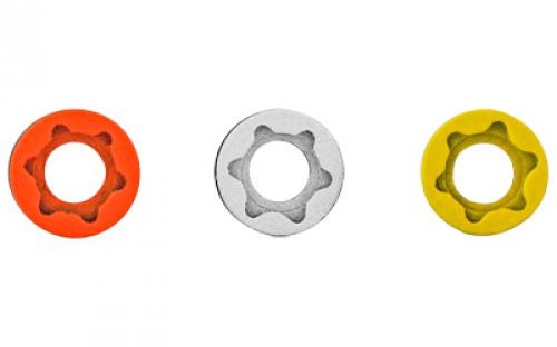 Trijicon DI Night Sight Replacement Retainer's - 1 White, 1 Orange, 1 Yellow, T10 Torque L-Key AC50015