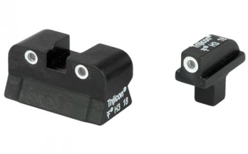 Trijicon Tritium Night Sight, Fits Colt 1911, Green/Green, 3 Dot, .125 Tenon CA01-600138