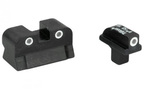 Trijicon Tritium Night Sight, Fits Colt 1911, Green/Green, 3 Dot, .125 Tenon CA01-600138