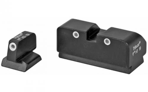 Trijicon Tritium Night Sight, Fits Desert Eagle, Will Not Fit the USA Made Barrels with 8 Slot Accessory Rail, Green/Green, 3 Dot DE01-600188