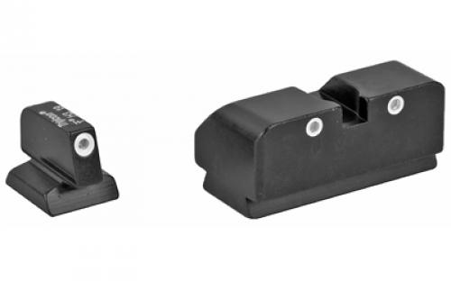 Trijicon Tritium Night Sight, Fits Desert Eagle, Will Not Fit the USA Made Barrels with 8 Slot Accessory Rail, Green/Green, 3 Dot DE01-600188